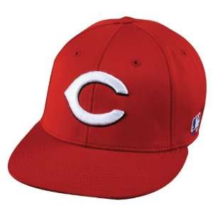   BAMBOO FLAT BRIM Flex FITTED Md/Lg Cincinnati REDS Home RED Hat Cap