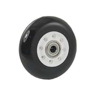 Como ABEC7 Bearing 80mm Diameter PU Skateboard Wheel Replacement Black 