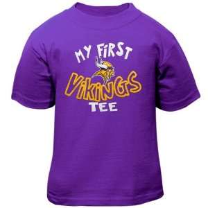   Vikings Infant Purple My First Vikings Tee T shirt