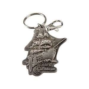   Dead Mans Chest Pewter Keyring Black Pearl Pirate Ship Toys & Games