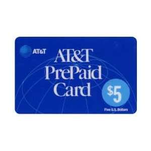  Collectible Phone Card $5. Face (Blue Dot) AT&T PrePaid 