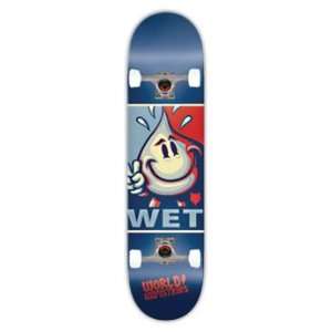  World Industries Blue Willy Complete Skateboard Deck   7.6 