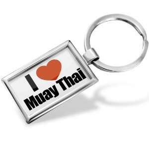  Keychain I Love Muay Thai   Hand Made, Key chain ring 