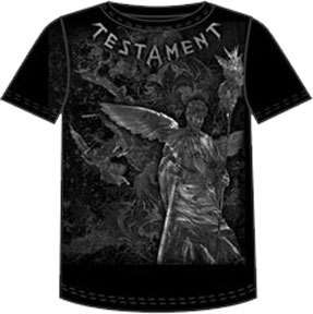 Testament Big Angelfront Black T Shirt TST140 M to XL  