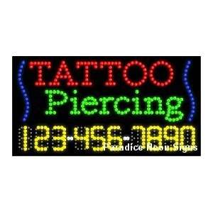  Tattoo & Piercing LED Sign