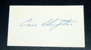   OUTFIELD AUTOGRAPH LOT MUSIAL SLAUGHTER AND TERRY MOORE & PRINT  