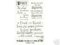 ITT   SPIRIT Bible Verses Scrapbooking Sticker  