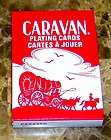 NEW SEALED DECK CARAVAN PLAYING CARDS RED POKER SIZE on