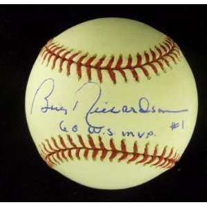 Bobby Richardson Autographed Baseball   Jsa Coa 60 Ws Mvp 