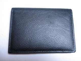 NW BLACK COWHIDE LEATHER CREDIT CARD WALLET ID HOLDER⎷⎛  