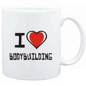  Mug White I love Bodybuilding  Sports