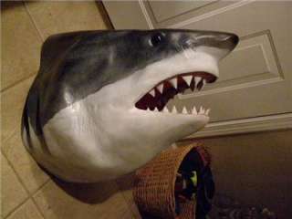 XXL Big Great White Shark Head Replica MOUNT   Fierce BIG Teeth 