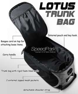 NEW LOTUS Bike Trunk Bag Black Carry handle & detachable shoulder 
