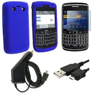   Soft Cover Case + LCD Screen Protector for Blackberry Bold2 9700/Onyx
