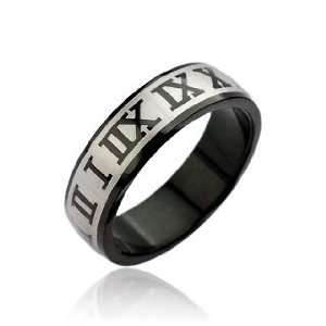   Tiffany inspired Laser Ingraved Roman Numerals   Size 5 8, 7 Jewelry