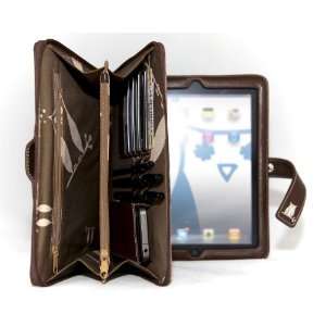    Happy Owl Studio Wallet for iPad   Brown (L 0202) Electronics