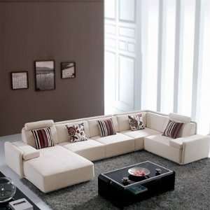    Microfiber Sectional Living Room Set By EHO Studios