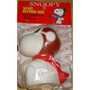   Snoopy World War I Flying Ace Pilot Squeak Squeeze Toy Toys & Games