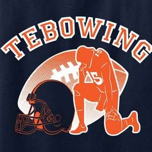 TEBOWING T shirt Tim Tebow Denver Broncos NFL Football Funny Cool 