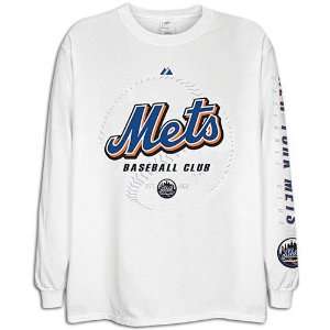   Mets Majestic Mens Be The Ball Long Sleeved Tee