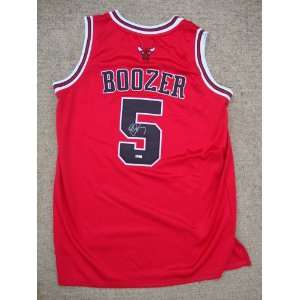  Chicago Bulls CARLOS BOOZER Signed Autographed NBA Jersey 