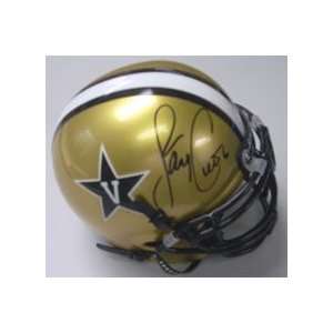 Jay Cutler Signed Commodores Authentic Mini Helmet