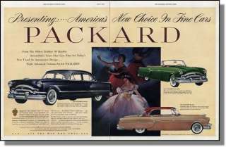 1953 Packard Patrician Mayfair & Convertible Car Ad  