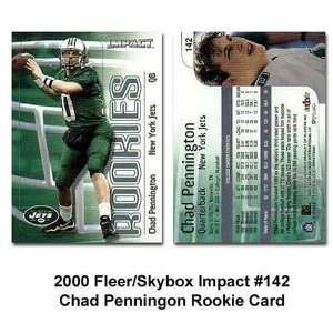   Impact New York Jets Chad Pennington 2000 Rookie Trading Card Sports
