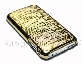 New Black Gold Color shiny hard case cover for Iphone 3g 3gs  