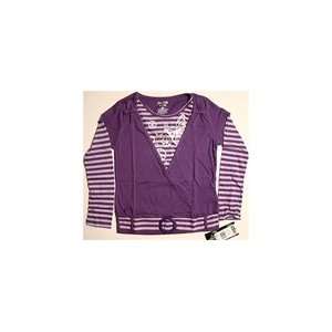  Star Ride Girls 7 16 2 Fer Purple Shirt with Striped Long 