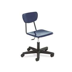 Adjustable Height Teachers Chair, 27 3/432 7/8, Navy, 2/Carton 
