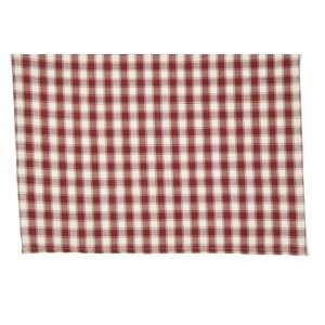  Tea Towel House Check Red/White (6 Pack) 