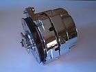 ONE 1 WIRE HIGH OUTPUT CHROME ALTERNATOR WITH BLACK FAN