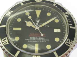 ROLEX SEA DWELLER DOUBLE RED   REF 1665   BOX & PAPERS  