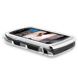 For BlackBerry Torch 9800 9810 Clear Crystal Snap On Hard Case Cover 