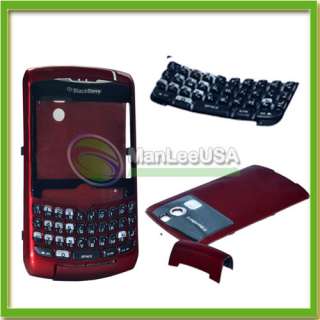   Housing case For Blackberry CURVE 8300 8310 8320 black+Red US Sel