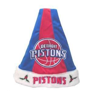  Detroit Pistons Colorblock Santa Hat
