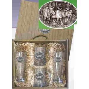  Moose Deluxe Boxed Beer Glass Set