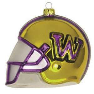  Washington Huskies Team Glass Helmet Ornament Sports 