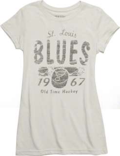   . Louis Blues Womens Old Time Hockey Melino Tri Blend T Shirt  
