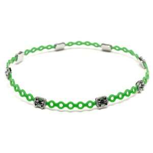  Braced Lets, Green & Silver