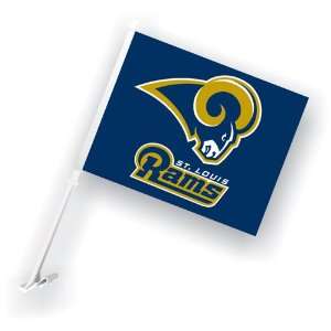   BSS   St. Louis Rams NFL Car Flag with Wall Brackett 