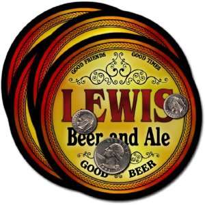  Lewis, IA Beer & Ale Coasters   4pk 