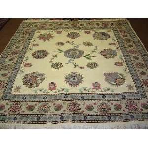  6x7 Hand Knotted Tabriz Persian Rug   67x72