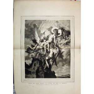   1874 Jupiter Body Sarpedon Angels Paris Salon Fine Art
