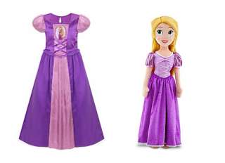  Tangled Princess Rapunzel Nightgown Night Gown & Plush 