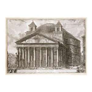  Piranesi   A VIew Of The Pantheon, Rome Giclee