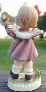 Vintage Girl Angel with Tamborines Figurine C8750  