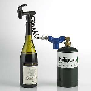 NitroTap Single Bottle Wine Service & Preservation System 