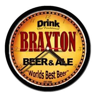  BRAXTON beer and ale cerveza wall clock 